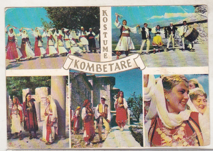 bnk cp Albania - Costume populare - uzata