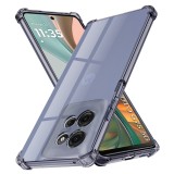 Husa Motorola Moto G75 Asteroid GSM Shockproof Clear Silicone, fumuriu