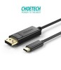 Cablu USB-C la DisplayPort Choetech XCP-1801, 1.8m, 4K 60Hz, Thunderbolt 3, Negru