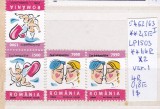 2000 Ziua Indragostitilor serie dubla var. I LP 1503b MNH Pret 2+1Lei, Sarbatori, Nestampilat