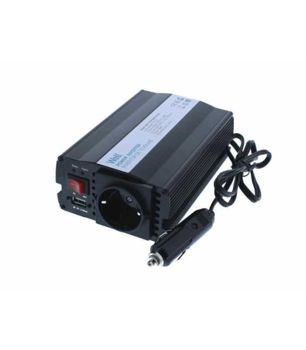 Invertor de tensiune 12V-230V 150W si USB 5V 500mA Well
