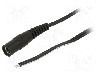 Cablu alimentare DC, cabluri, DC 5,5/2,1 soclu, negru, 0,5m, WEST POL - S21-TT-T050-050BK