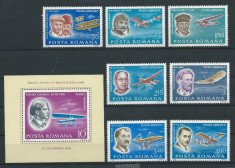 1978 Romania,LP 972,973- Pionieri ai aviatiei-MNH foto