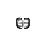 Set 2 grile duble, negru lucios, M Design pentru BMW E46 4 usi Nonfacelift