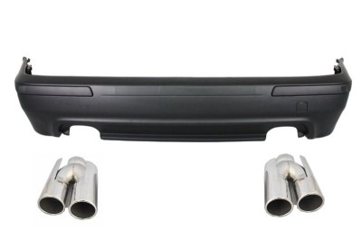 Bara Spate Evacuare Dubla BMW Seria 5 E39 (1995-2003) cu Tobe Ornamente ACS Look Performance AutoTuning foto