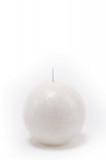 Lumanare parfumata, Sfera diametru 6,5 cm, Alb, Guava, DARIALEX ART