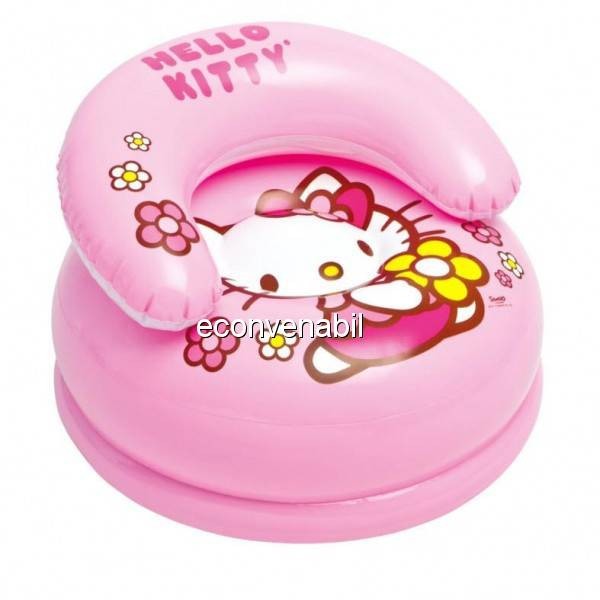 Fotoliu Gonflabil Copii Intex 48508 Hello Kitty Fotoliu Gonflabil Copii Intex 48508 Hello Kitty