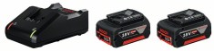 Bosch 2xGBA18V + GAL18V-40 Set 2 acumulatori Li-Ion, 18V, 4Ah + Incarcator rapid de 4Ah ProAdvanced PowerfulTools