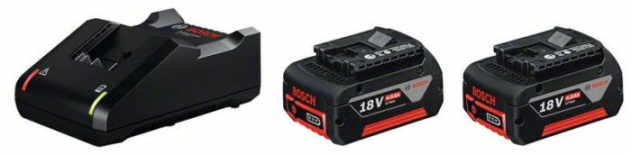 Bosch 2xGBA18V + GAL18V-40 Set 2 acumulatori Li-Ion, 18V, 4Ah + Incarcator rapid de 4Ah ProAdvanced PowerfulTools
