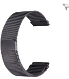 Curea tip Milanese Loop compatibila cu Samsung Galaxy Watch Ultra2, Telescoape QR, 22mm, Negru, Size S