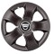 Set 4 capace roti Bis Negru R16 pentru gama auto Dacia