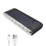 Baterie portabila 20000mAh DDY802, 2xUSB, panou solar, lanterna, 20000 mAh