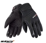 Manusi barbati pentru scuter - motocicleta neoprene/textil Urban vara Seventy model SD-C18 negru/gri Negru/gri S (7 cm)