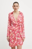 Morgan rochie RESTA.F culoarea roz, mini, dreaptă, RESTA.F