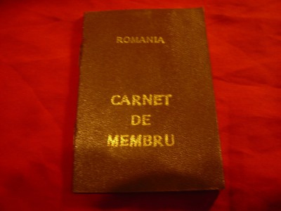 Carnet Membru in Sindicatele Libere la Fibrex SA Savinesti 1990 foto