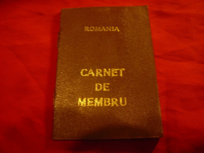 Carnet Membru in Sindicatele Libere la Fibrex SA Savinesti 1990