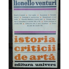 ISTORIA CRITICII DE ARTA - LIONELLO VENTURI