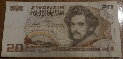 20 schilling 1986, Austria foto