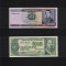 Set Bolivia 1 + 5 centavos de bolivianos pe 10000 + 50000 pesos bolivianos unc