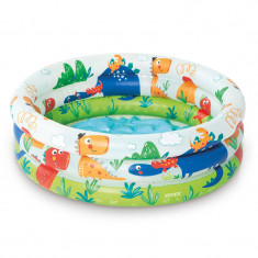 Piscina copii Dino, 61 x 22 cm, imprimeu dinozauri, 1-3 ani