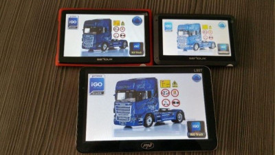 GPS Navigatii SPECIAL CAMION 256ram 8GB GPS TIR Full Europa iGO Primo TRUCK foto