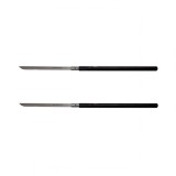 Cumpara ieftin Set 2 Sabii Vanatoare Shaolin Master Baston 87cm Negre cu Teaca, Otel, Colectie Militarie, Durabile