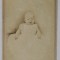 FOTOGRAFIE C.D.V. , STUDIO F. FORSHEW , HUDSON , N. Y , BEBELUS CU ROCHIE ALBA , SFARSITUL SEC. XIX