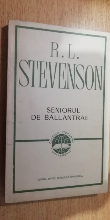 myh 712f - RL Stevenson - Seniorul de Ballantrae - ed 1967