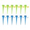 Set 12 accesorii sistem irigare, Plastic, Verde/Albastru