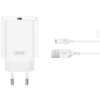 Incarcator Retea Cu Cablu Lightning XO Design CE33, 18W, 3A, 1 x USB-A, Alb, Apple