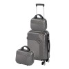 TraveLux Pro XII gurul&oacute;s bőr&ouml;nd szett sz&uuml;rke