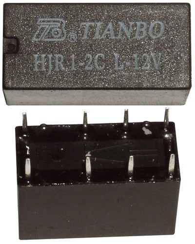 12VDC 1A-120V RELEU 720R 20X10X11 HJR1-2C-L-12VDC TIANBO