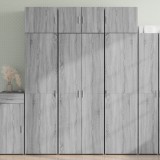 Cumpara ieftin Dulap &icirc;nalt, gri sonoma, 70x42,5x185 cm, lemn prelucrat