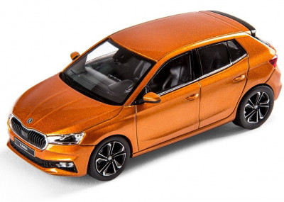 Macheta Oe Skoda Fabia A07 1:43 Portocaliu Phoenix Orange 6VA099300A2Z foto