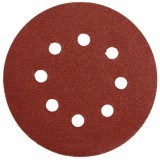 Yato YT-83456 - Set foi abrazive rotunde 125 mm granulatie 150 8 gauri 5 bucati