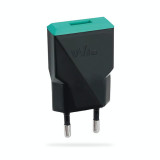 Incarcator priza Wiko Universal 1XUSB negru+verde