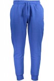 Pantaloni sport barbati cu bata elastica si logo albastru, XL