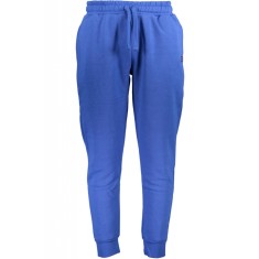 Pantaloni sport barbati cu bata elastica si logo albastru, XL