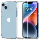 Husa Spigen Cristal Lichid1 pentru Apple iPhone 14 Transparent, Silicon, Carcasa