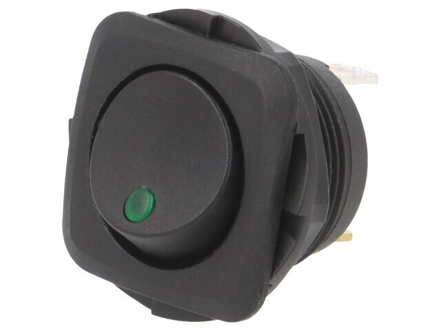 ROCKER SPST ON-OFF 20A 14VDC cu LED Negru