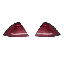 Stop spate, lampa Mercedes Clasa C (W203) 04.2004-03.2007, model: Sedan, tuning, montare spate, stanga+dreapta, semnalizare dinamica; LED; rosu, tran