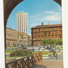 IT2 - Carte Postala-ITALIA-Napoli, Piazza Grattacielo, circulata 1972