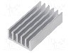Radiator extrudat, aluminiu, 37.5mm x 21mm, naturala, FISCHER ELEKTRONIK - SK 652 37,5 AL