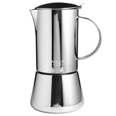 Cafetiera espresso Adler 350 ml din inox, pentru 6 cesti