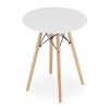 Masa stil scandinav, Artool, rotund, MDF si lemn, alb, 60x72 cm GartenVIP DiyLine