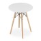 Masa stil scandinav, Artool, rotund, MDF si lemn, alb, 60x72 cm GartenVIP DiyLine
