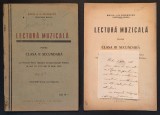rare Manual Scolar de Muzica 1929 LECTURA MUZICALA (SOLFEGII) &ndash; Maria N. Severeanu +ADRESA SCRISA si SEMNATA OLOGRAF Buzau. Cls. II 64 pag. Partituri