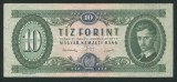 T825 UNGARIA BANCNOTA DE 10 FORINT 1949 STEMA GUVERNULUI RAKOSI MATYAS VF RARA