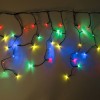 Instalație Lumini LED Perdea, 200 Becuri, Extensibilă, Multicolor, 3.9m, Oem