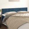 Gossi tablii de pat, 2 buc, albastru inchis, 80x5x78/88 cm, catifea